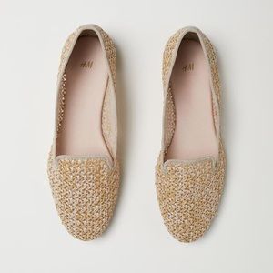 H&M Women’s Loafers - Size 7 - Raffia